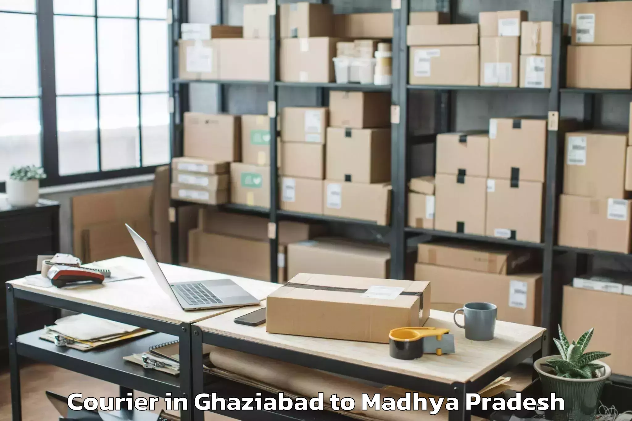 Reliable Ghaziabad to Ganj Basoda Courier